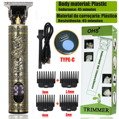 Recortadora T9 Inalámbrica Para Perfilar Barba Y Cabello