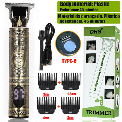 Recortadora T9 Inalámbrica Para Perfilar Barba Y Cabello
