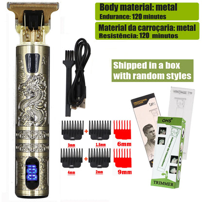 Recortadora T9 Inalámbrica Para Perfilar Barba Y Cabello